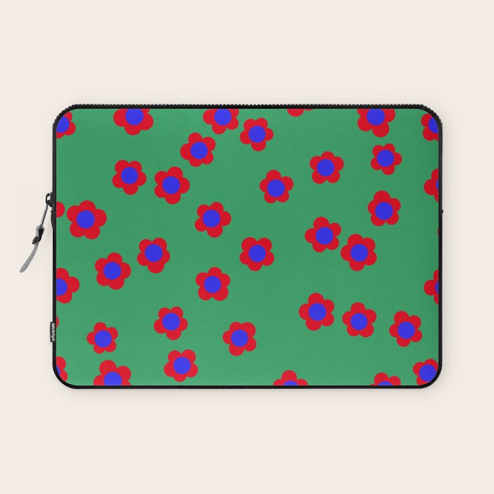 Bold Flower Pattern  Laptop Sleeve Gallery Image 1