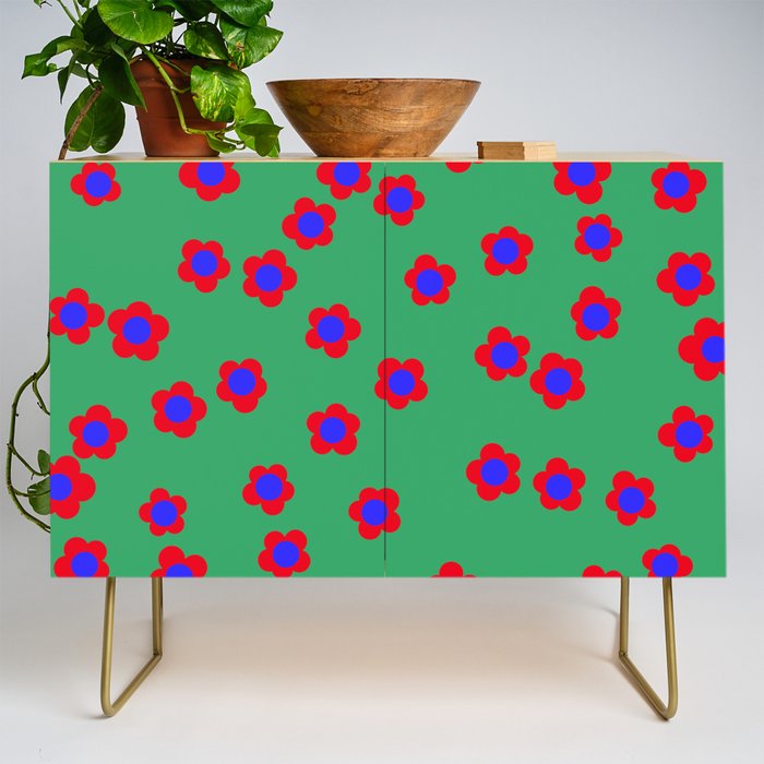 Bold Flower Pattern  Credenza Gallery Image 1