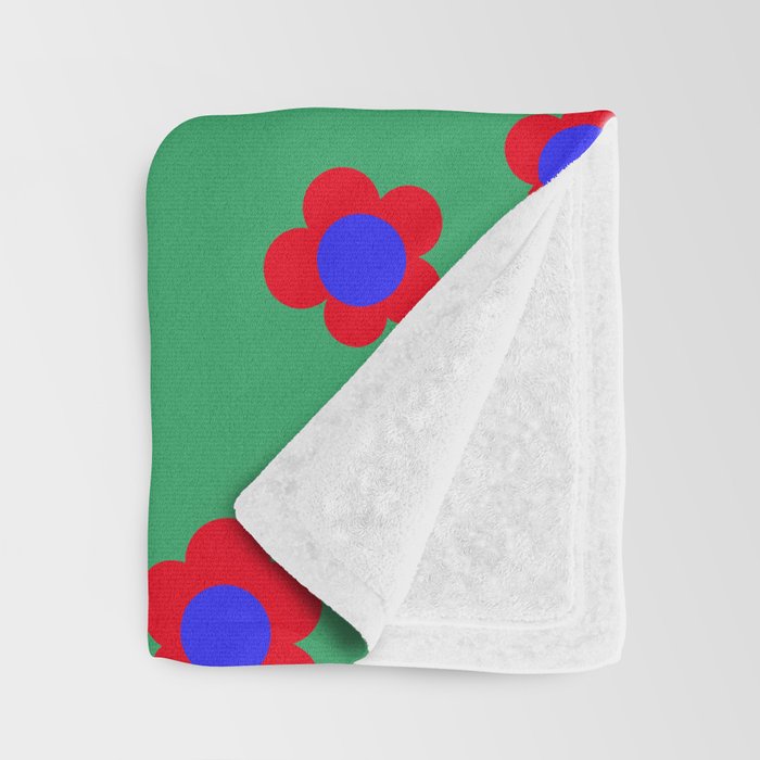 Bold Flower Pattern  Throw Blanket Gallery Image 3