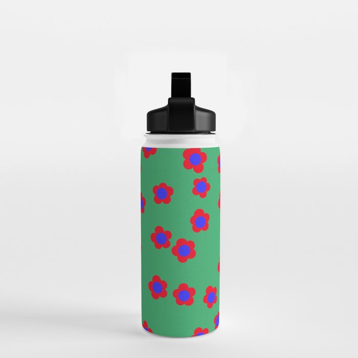 Bold Flower Pattern  Water Bottle Gallery Image 2