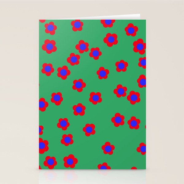 Bold Flower Pattern  Stationery Card Gallery Image 2