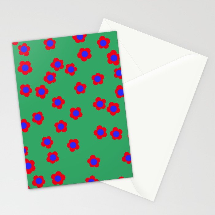 Bold Flower Pattern  Stationery Card Gallery Image 2