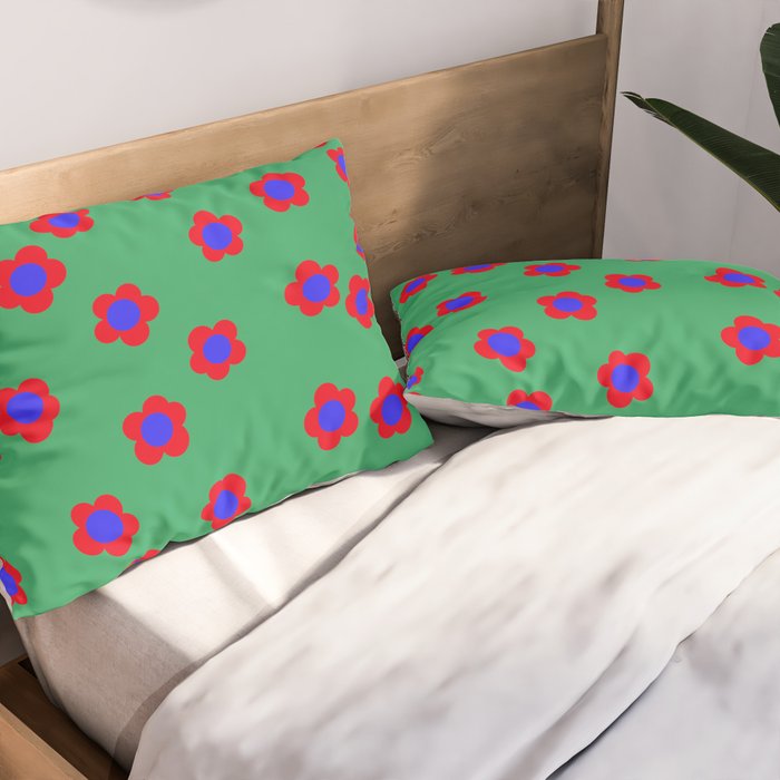 Bold Flower Pattern  Pillow Sham Gallery Image 2