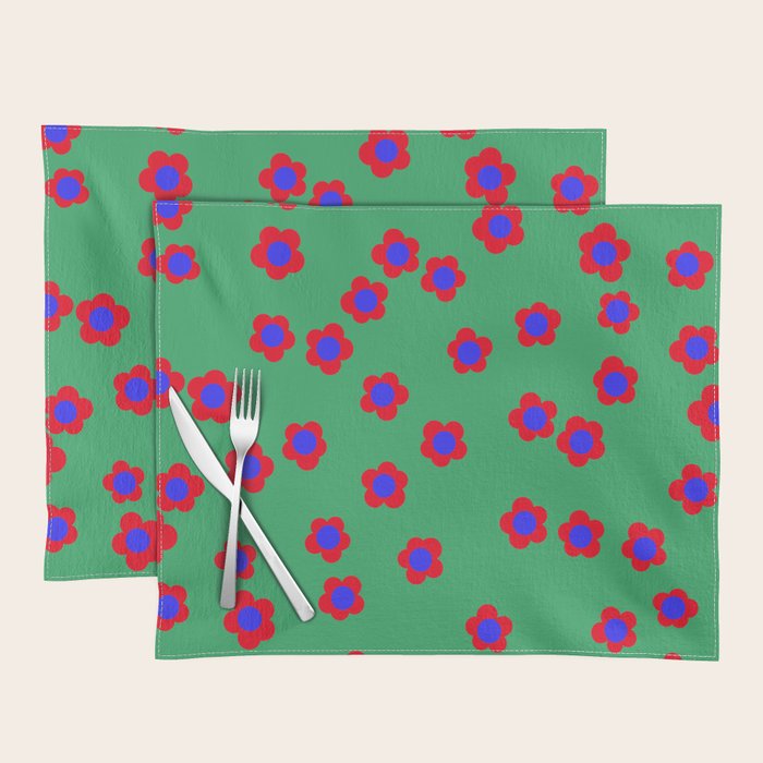 Bold Flower Pattern  Placemat Gallery Image 1