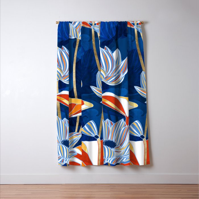 Bold Botanical Window Curtain Gallery Image 3