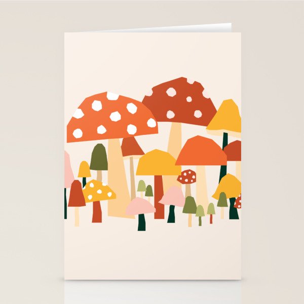 Fall Mushrooms  Stationery Card Gallery Image 1