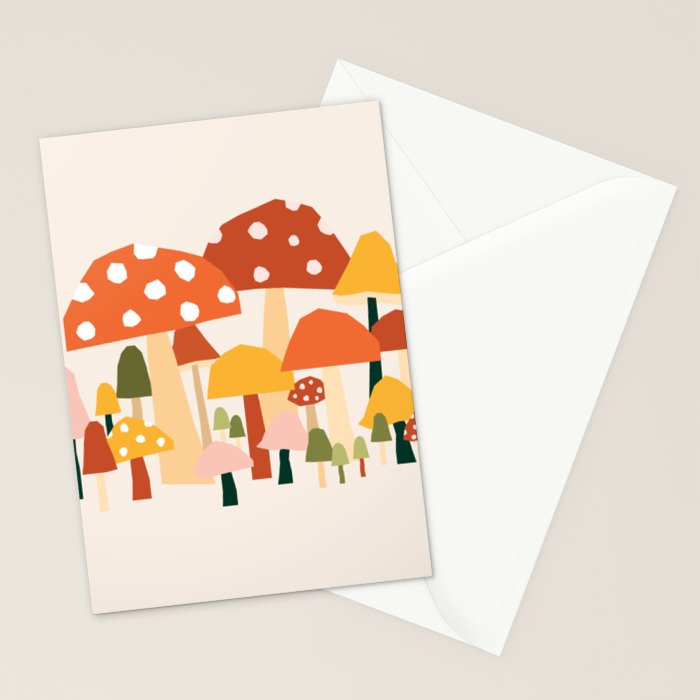 Fall Mushrooms  Stationery Card Gallery Image 2