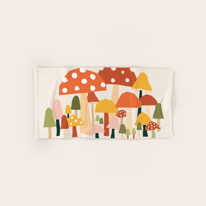 Fall Mushrooms  Bath Towel Gallery Image 1