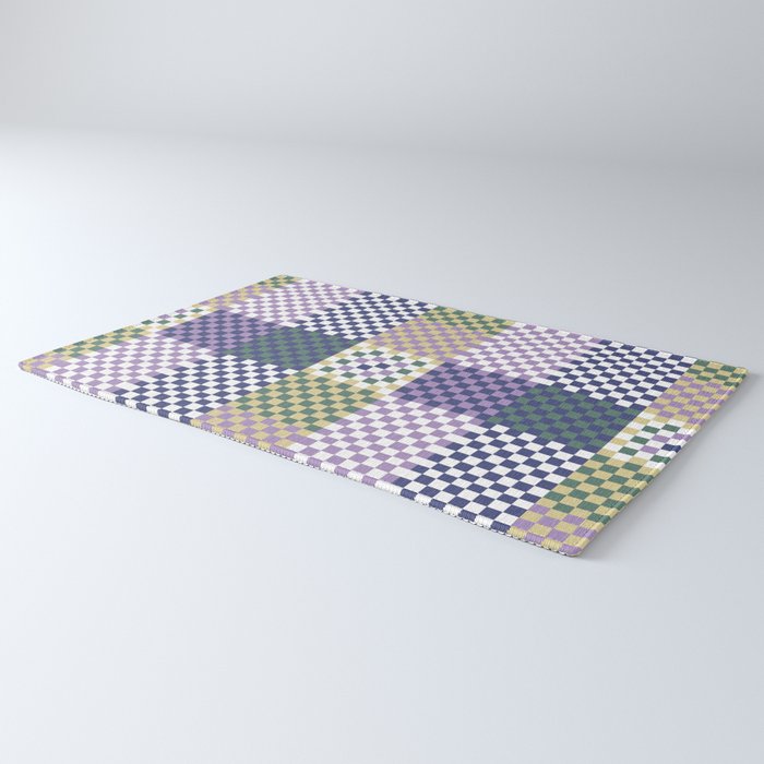 Bold colors block grid C Rug Gallery Image 3