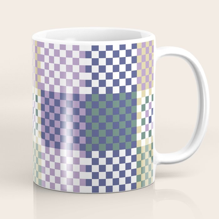 Bold colors block grid C Coffee Mug Gallery Image 1