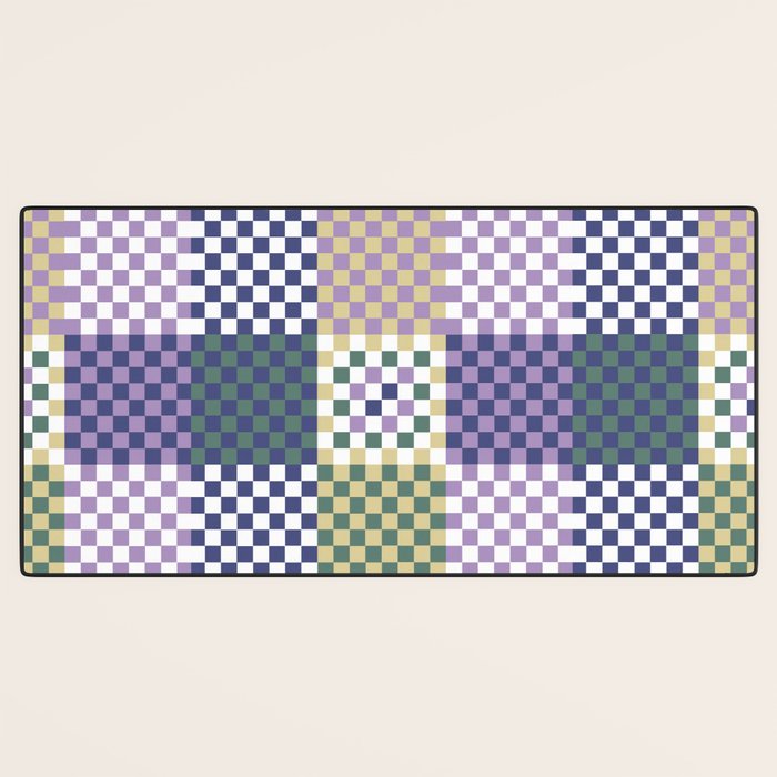 Bold colors block grid C Desk Mat Gallery Image 3