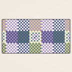 Bold colors block grid C Desk Mat Gallery Image 3