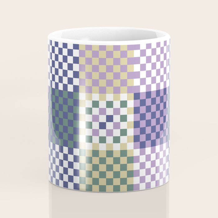Bold colors block grid C Coffee Mug Gallery Image 4