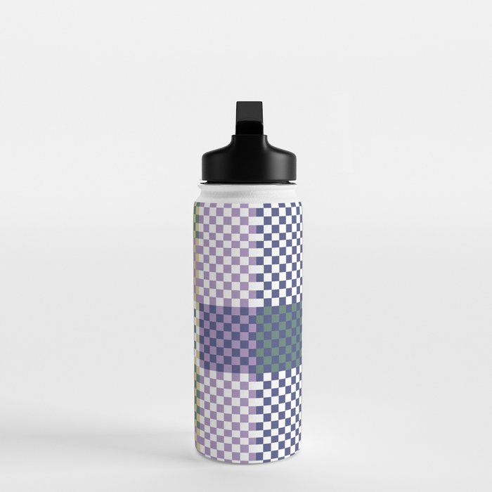 Bold colors block grid C Water Bottle Gallery Image 3