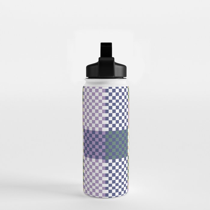 Bold colors block grid C Water Bottle Gallery Image 2