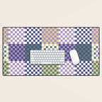 Bold colors block grid C Desk Mat Gallery Image 1