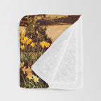 Spring Walk (Daffodils and Cows) Throw Blanket Gallery Image 3