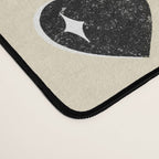 Love Hearts - black and cream Desk Mat Gallery Image 4
