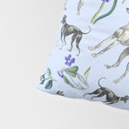 GREYHOUND DOGS and Blue Meadow Botanical Pattern  Pillow Sham Gallery Image 4
