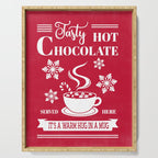 Tasty Hot Chocolate Red Serving Tray Gallery Image 1