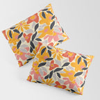 Abstract vintage flower art pattern Pillow Sham Gallery Image 3