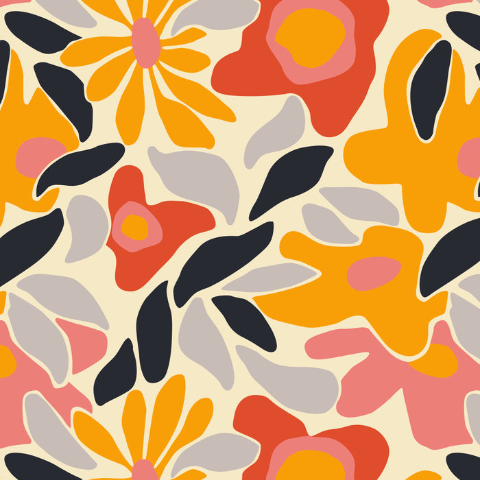 Abstract vintage flower art pattern Coffee Mug Gallery Image 2