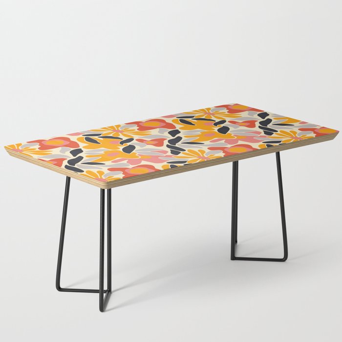 Abstract vintage flower art pattern Coffee Table Gallery Image 1