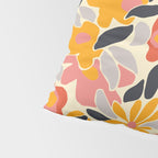 Abstract vintage flower art pattern Pillow Sham Gallery Image 4