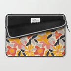 Abstract vintage flower art pattern Laptop Sleeve Gallery Image 2