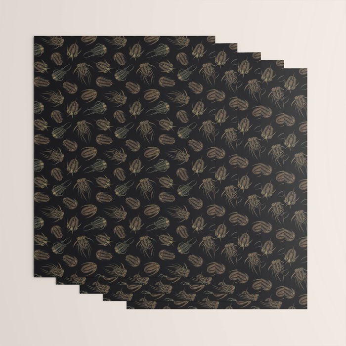 Trilobites - Marine Fossil Pattern Wrapping Paper Gallery Image 3