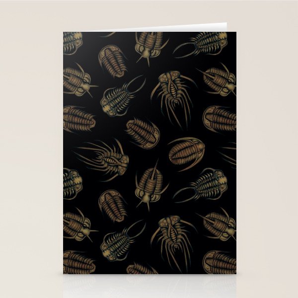 Trilobites - Marine Fossil Pattern Stationery Card Gallery Image 2