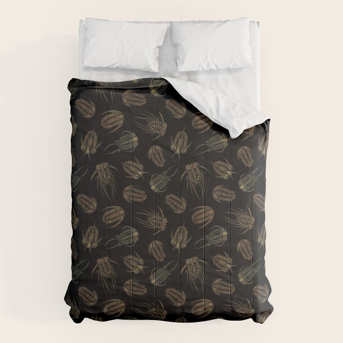 Trilobites - Marine Fossil Pattern Comforter Gallery Image 6