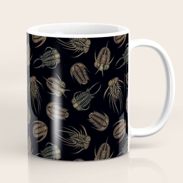 Trilobites - Marine Fossil Pattern Coffee Mug Gallery Image 1