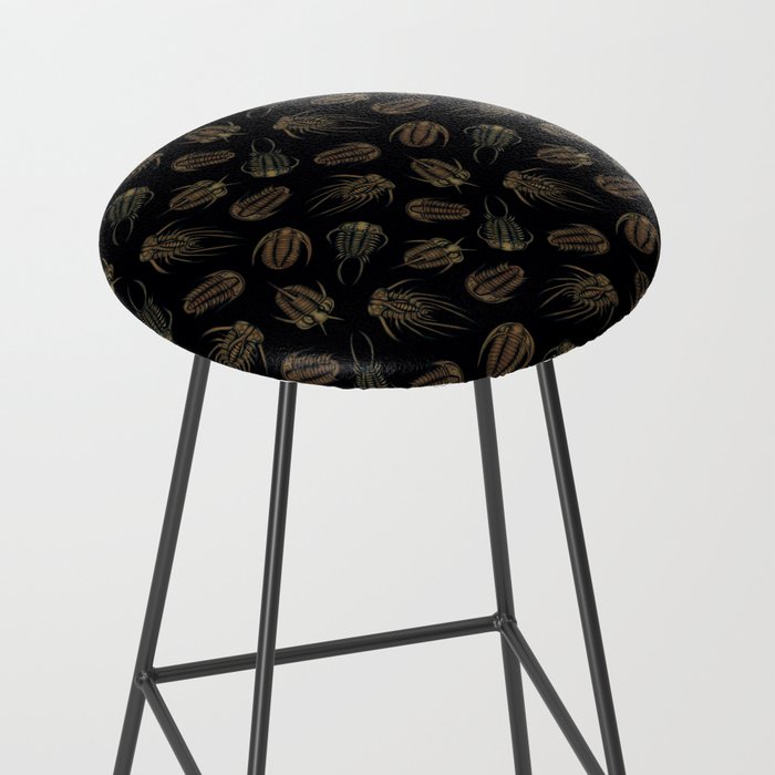 Trilobites - Marine Fossil Pattern Stool Gallery Image 2