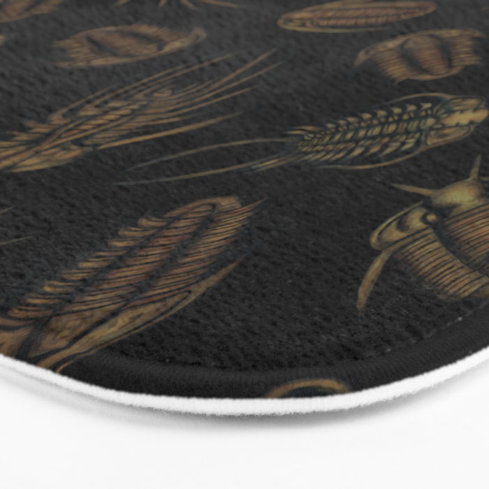 Trilobites - Marine Fossil Pattern Bath Mat Gallery Image 3