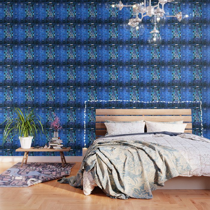 Gustav Klimt Stoclet Frieze, Blue Wallpaper Gallery Image 3