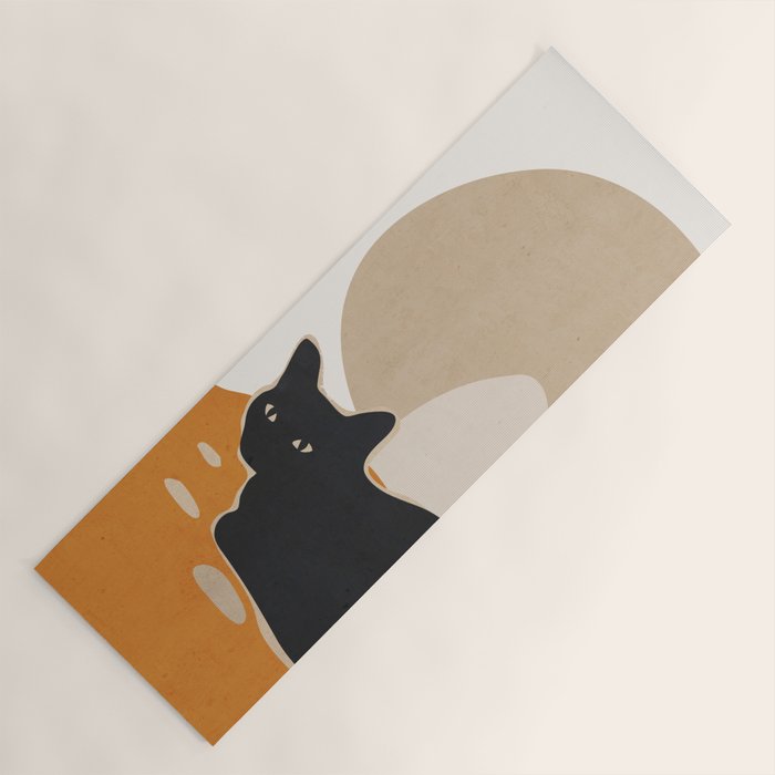 Minimal Abstract Art Cat 3 Yoga Mat Gallery Image 1