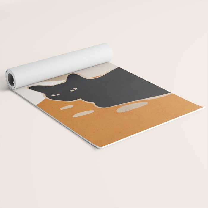 Minimal Abstract Art Cat 3 Yoga Mat Gallery Image 2