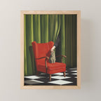 The Man Behind the Curtain  Mini Art Print Gallery Image 1