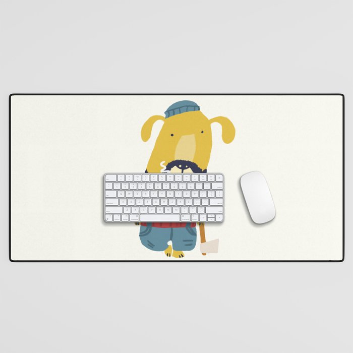 Rugged Roger - the lumberjack Desk Mat Gallery Image 1