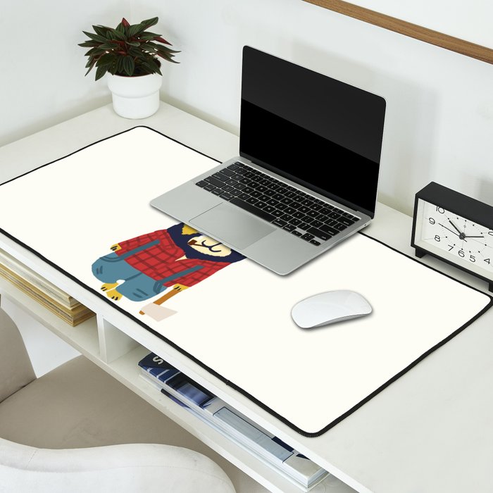 Rugged Roger - the lumberjack Desk Mat Gallery Image 2