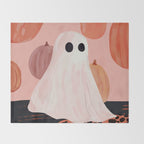 Halloween Ghost Throw Blanket Gallery Image 2