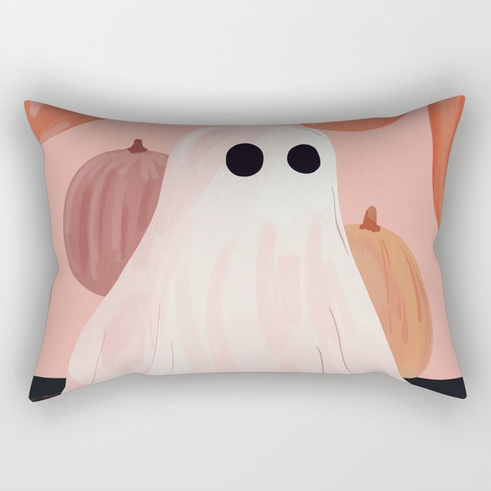 Halloween Ghost Rectangular Pillow Gallery Image 1