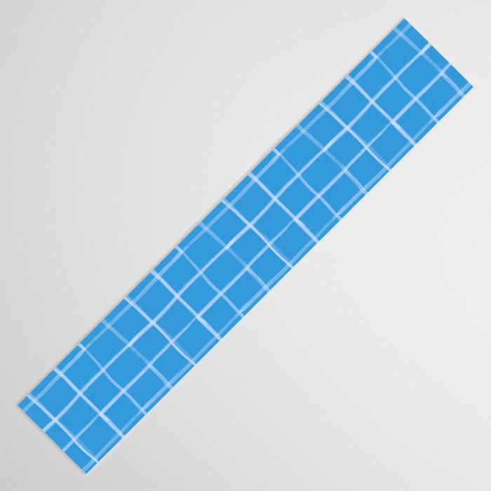 Abstract Tennis Net Pattern in Sky Blue Table Runner Gallery Image 3