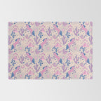 Desert Unicorn - pink and ultramarine  Rug Gallery Image 2