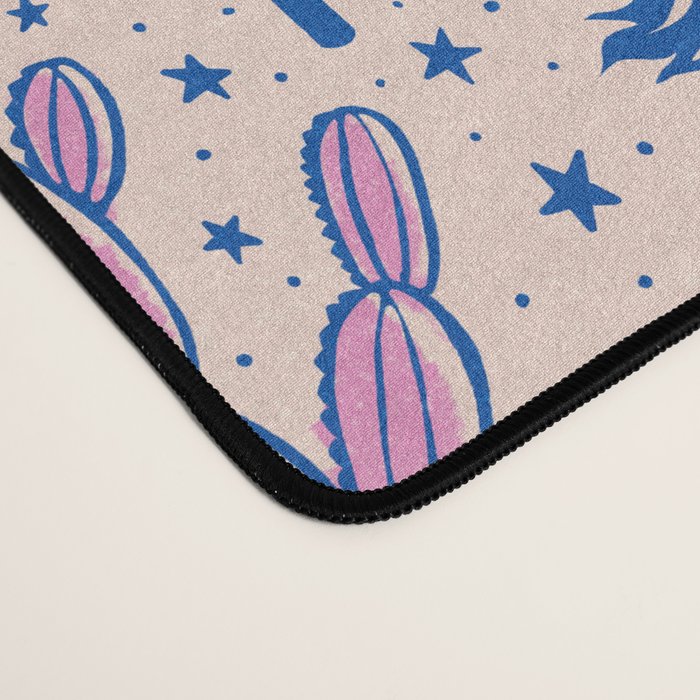 Desert Unicorn - pink and ultramarine  Desk Mat Gallery Image 4