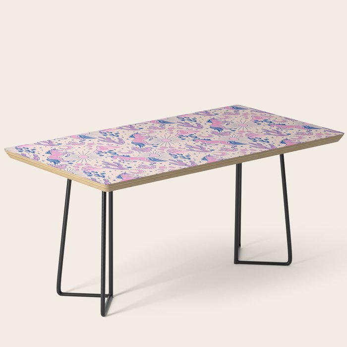 Desert Unicorn - pink and ultramarine  Coffee Table Gallery Image 1