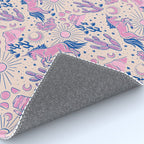 Desert Unicorn - pink and ultramarine  Rug Gallery Image 4