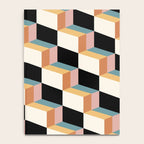 Cuboid Geometric Abstract Shapes Pattern XXXII Notebook Gallery Image 4