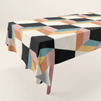 Cuboid Geometric Abstract Shapes Pattern XXXII Tablecloth Gallery Image 1